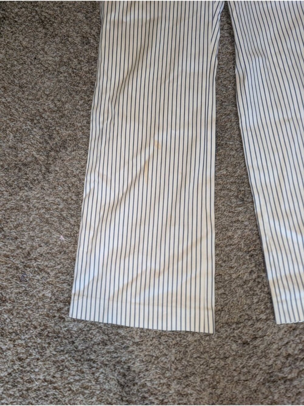Lauren Ralph Lauren Womens Pantsuit 8 M White Blue Pinstripe Blazer Pants - Picture 15 of 16